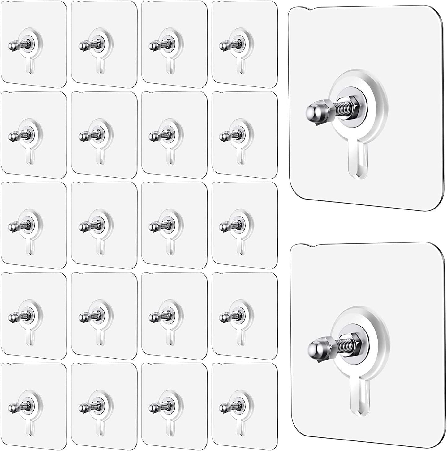 Hooks for Kitchen Bathroom Bedroom Living Room 12 Pcs