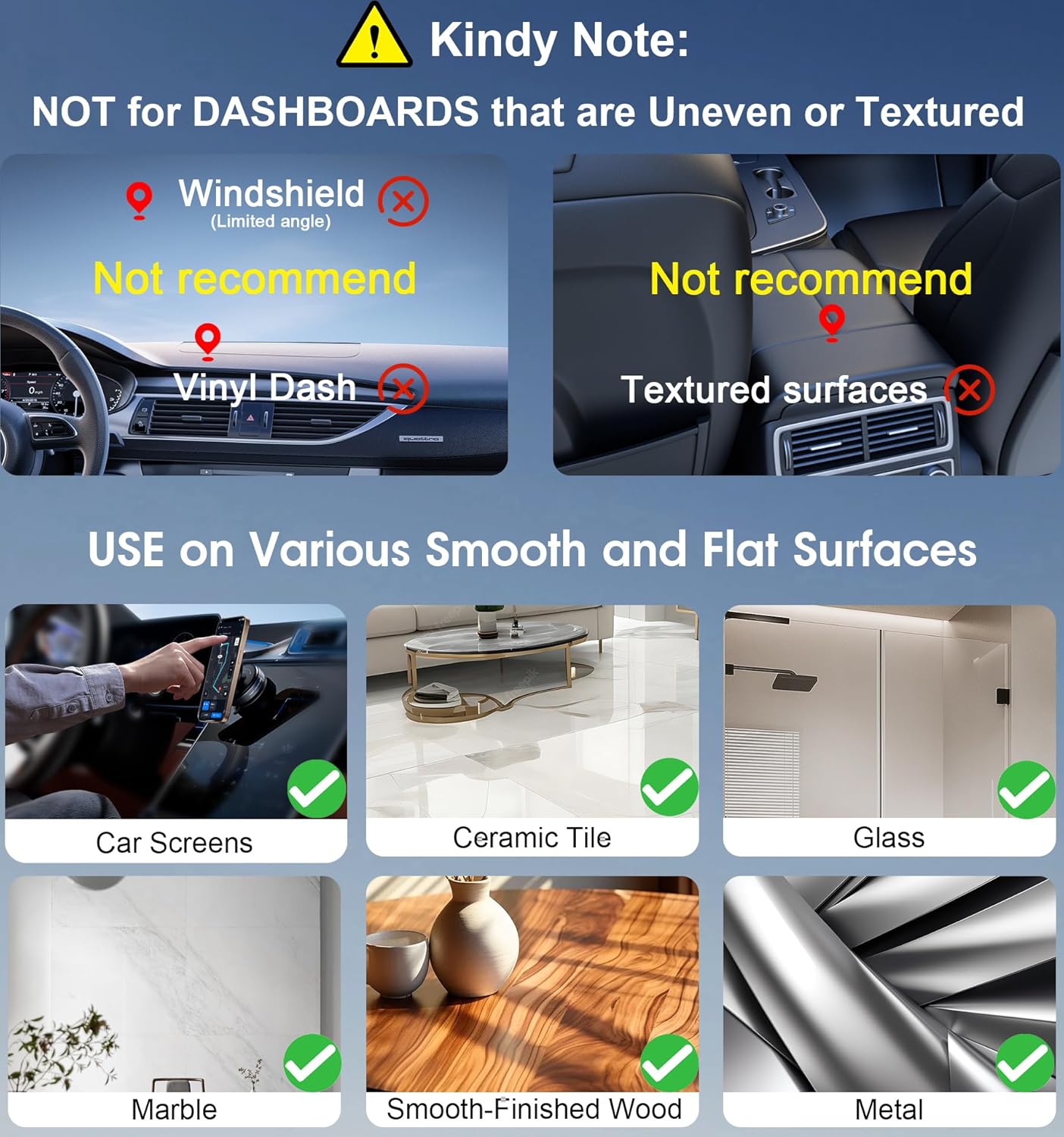Vacuum Magnetic Phone Holder Stand (360°Adjustable)